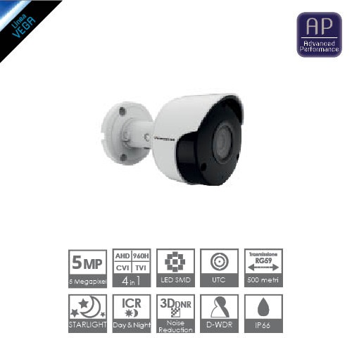 Telecamera Bullet 4in1 5 Megapixel 2,8mm Starlight